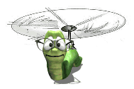 Wormguy helicopter logo